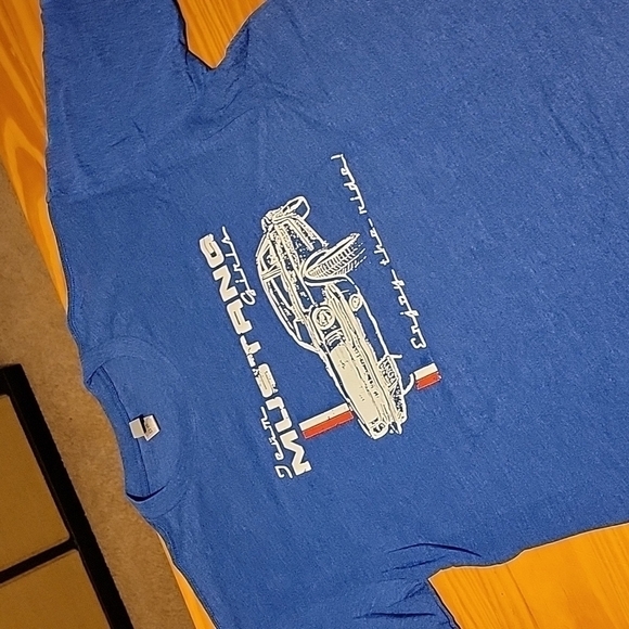 Team Mustang Girls, Classic Ford Mustang Graphic T-shirt, Tee Blue, Small Medium - Picture 1 of 13